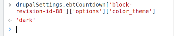Valeur javascript